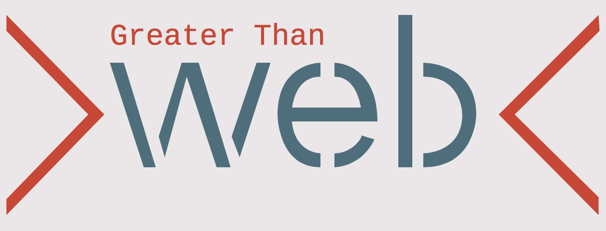 >web< - Greater Than Web - logo